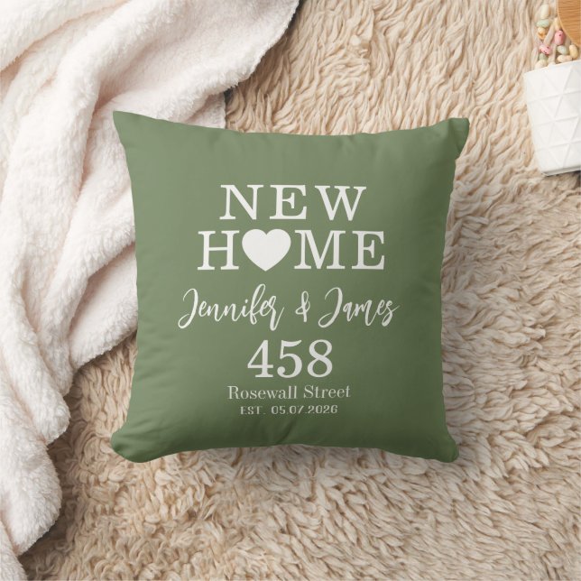 Personalized New Home Typography Couples Name Kudde (Filt)