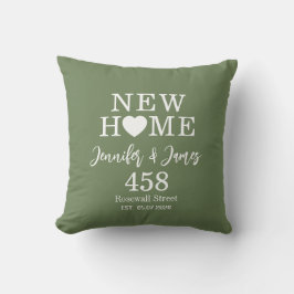 Personalized New Home Typography Couples Name Kudde
