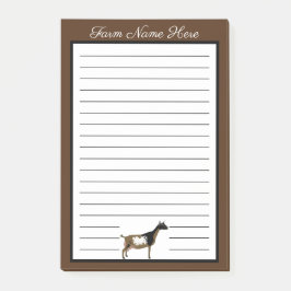Personalized Nigerian Dwarf Dairy Goat Post-it Block
