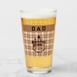 Personalized North Pole Brewing Holiday Ale Glaskopp