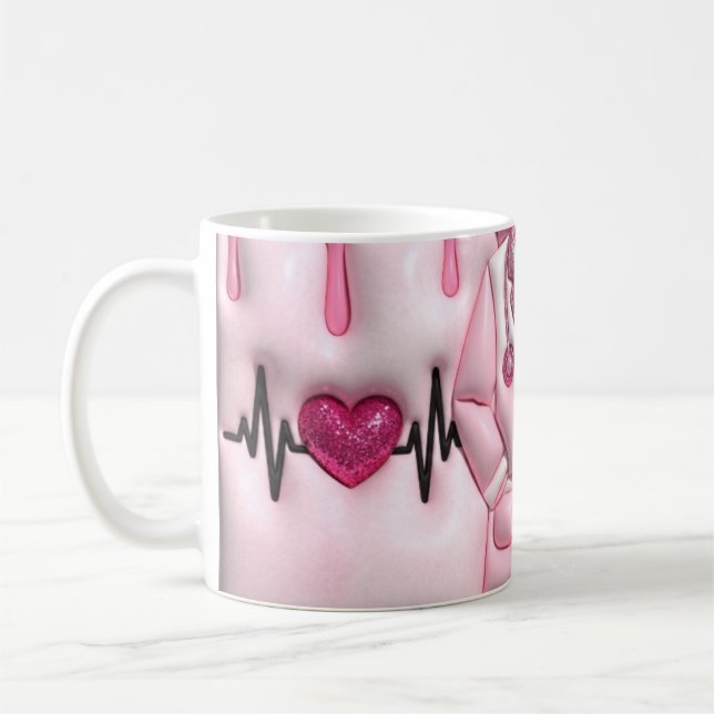 Personalized Nurse in Progress Classic 11oz Mug Kaffemugg (Vänster)