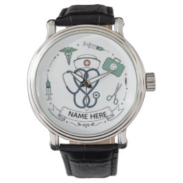 Personalized Nurse Name Watch Armbandsur