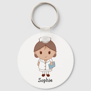 Personalized Nurse Nyckelring