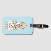 Personalized Nurse Teddy Bear Custom Name Nursing