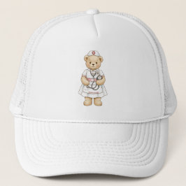 Personalized Nurse Teddy Bear Custom Name Nursing Keps
