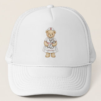 Personalized Nurse Teddy Bear Custom Name Nursing Keps
