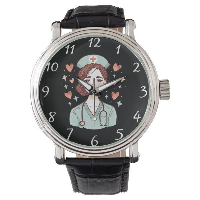 Personalized Nurse Watch | Add Your Photo Armbandsur (Framsida)