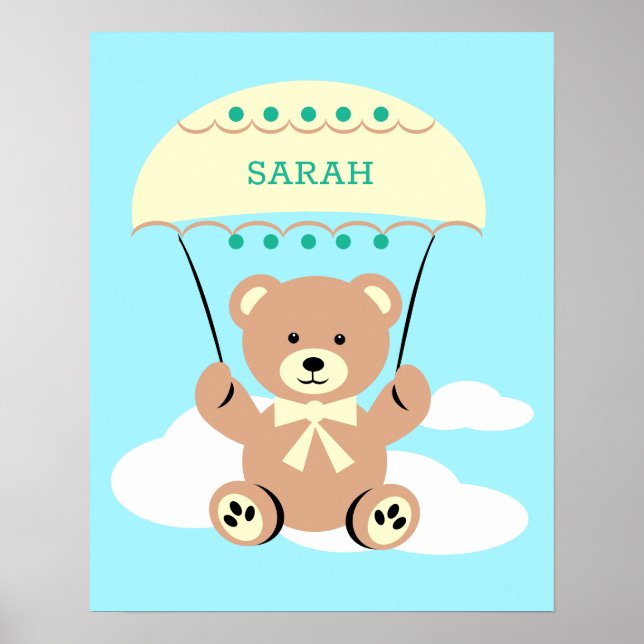 Personalized Nursery wall Art Poster (Framsidan)