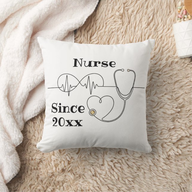 Personalized Nursing Gift with Name pillow Kudde (Filt)