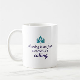 Personalized Nursing is a Calling Modern Gift Kaffemugg