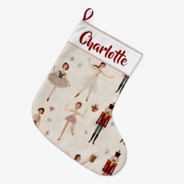 Personalized Nutcracker Christmas Stocking Stor Julstrumpa