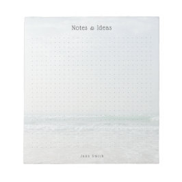 Personalized ocean aesthetic dot Grid Anteckningsblock