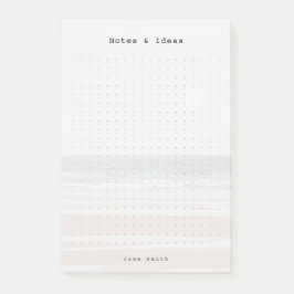 Personalized ocean aesthetic dot Grid Post-it Block