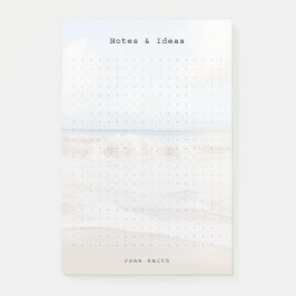Personalized ocean aesthetic dot Grid Post-it Block