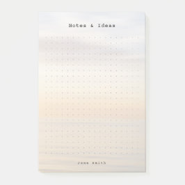 Personalized ocean sunset aesthetic dot Grid  Post-it Block