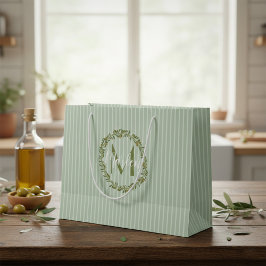 Personalized Olive Wreath Monogram 