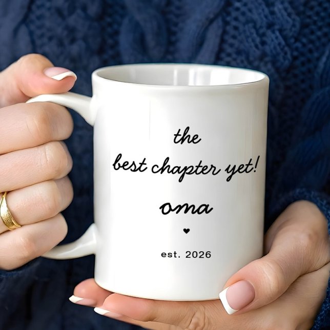 Personalized Oma Mug Best Chapter Yet Kaffemugg (Skapare uppladdad)