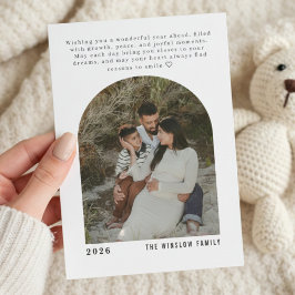 Personalized One-Photo New Year Card 2026 Julkort