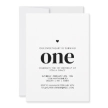 Personalized One Sweetheart First Birthday