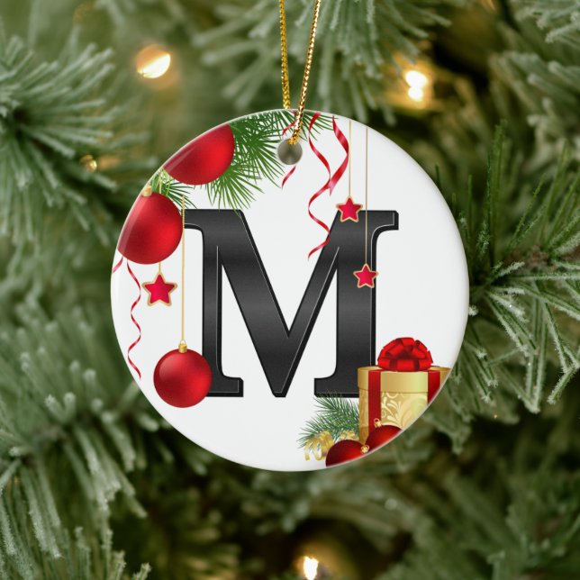 Personalized Ornament with Letter (Träd)