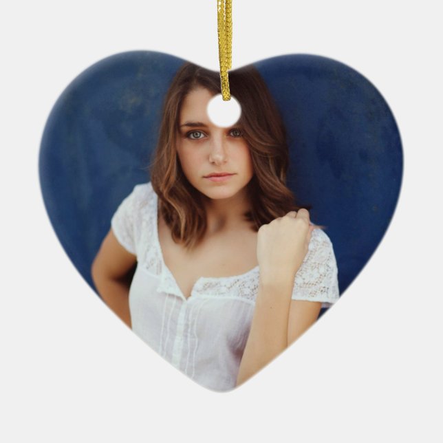 Personalized Ornament with Photo & Custom Message (Framsidan)