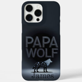Personalized Papa Wolf Nature Silhouette