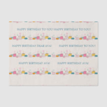 Personalized Party Tissue – Doodle Cakes on Cream