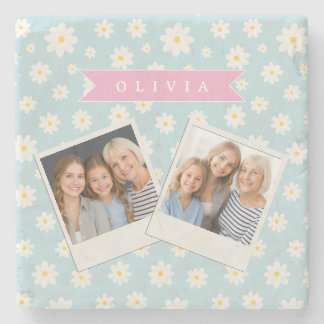 Personalized Pastel Blue Daisy Coquette Girly Cute Stenunderlägg