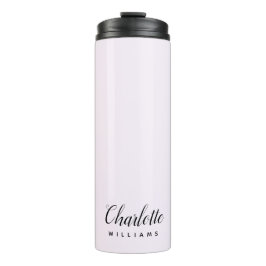 Personalized Pastel Pink Monogram Tumbler