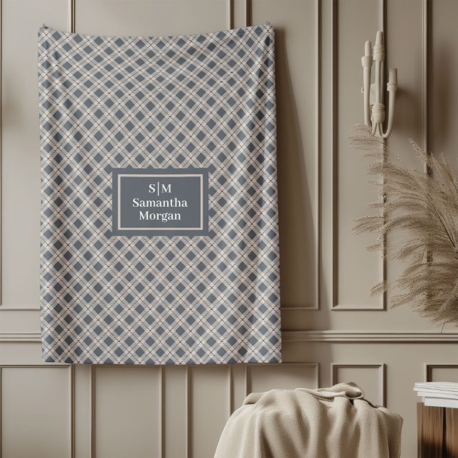 Personalized Pastel Throw Modern Cozy Accent Fleecefilt (Personalized Pastel Throw Modern Cozy Accent)