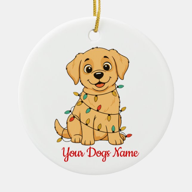 Personalized Pet Christmas Ornament Front & Back (Framsidan)