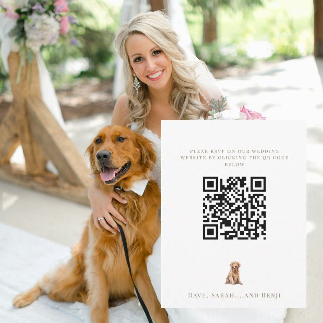 Personalized Pet Image Wedding OSA Kort (Skapare uppladdad)