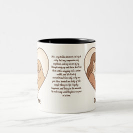 Personalized Pet Love Story Mug - Custom Bond Två-Tonad Mugg