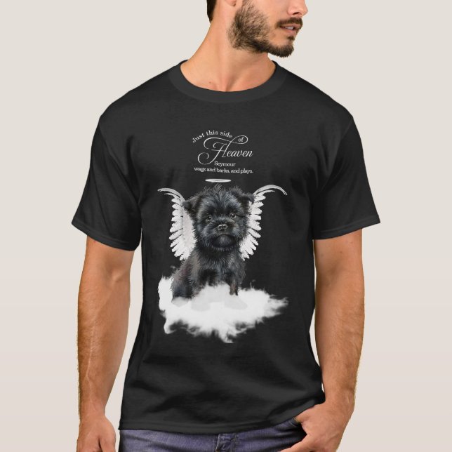 Personalized Pet Memorial Affenpinscher Dog T Shirt (Framsida)