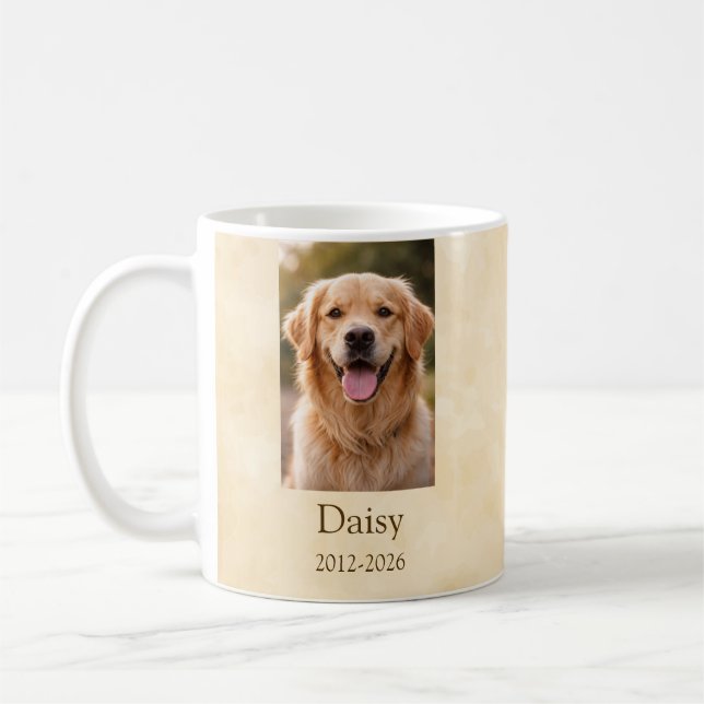 Personalized Pet Memorial Mug Kaffemugg (Vänster)
