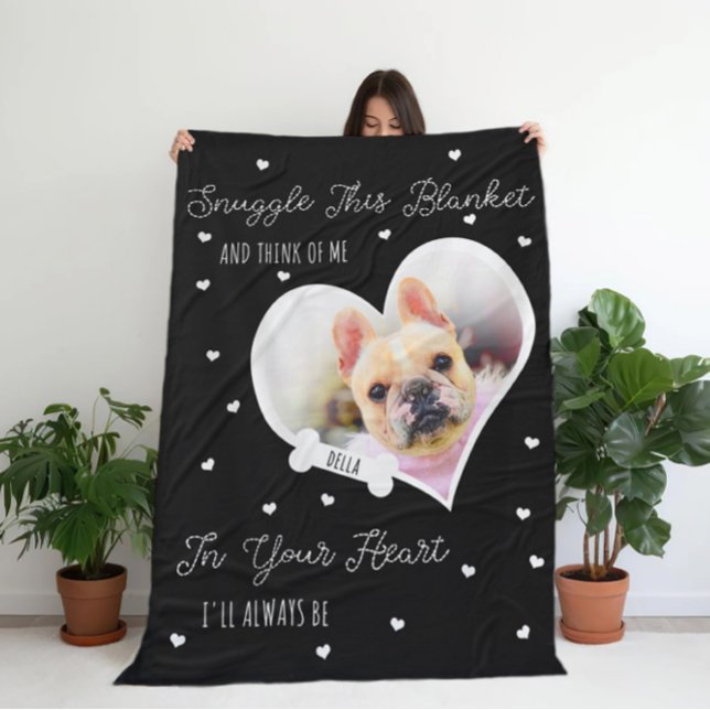 Personalized Pet Memorial Pet Loss | Photo Gift Fleecefilt (Skapare uppladdad)