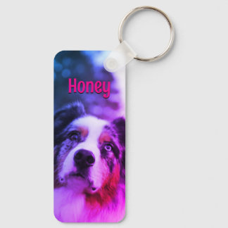 Personalized Pet Photo Dog Lover Name Jelly Gummy Nyckelring