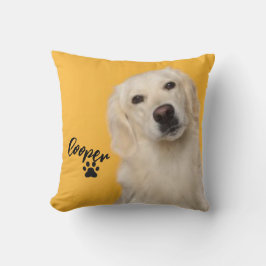 Personalized Pet  Photo Dog Lover with Photo Kudde