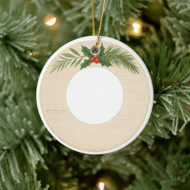 Personalized Pet Photo Ornament | Our First Christ (Träd)