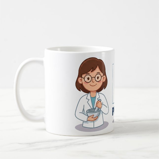 Personalized Pharmacist Life Mug Kaffemugg (Vänster)