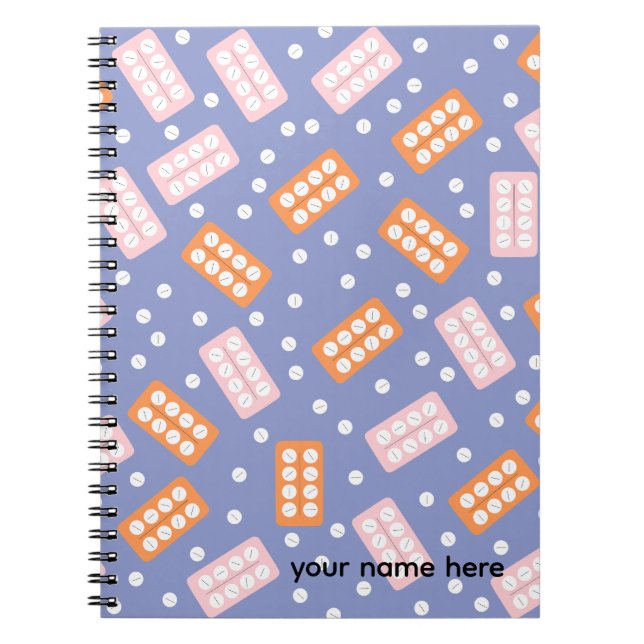 Personalized Pharmacy Tech Notebook Anteckningsbok (Framsidan)