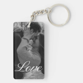 Personalized Photo and Text Photo Collage Keychain