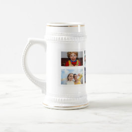 Personalized Photo Christmas Collage Beer Stein Sejdel
