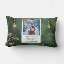 Personalized Photo Christmas Pillow Lumbarkudde