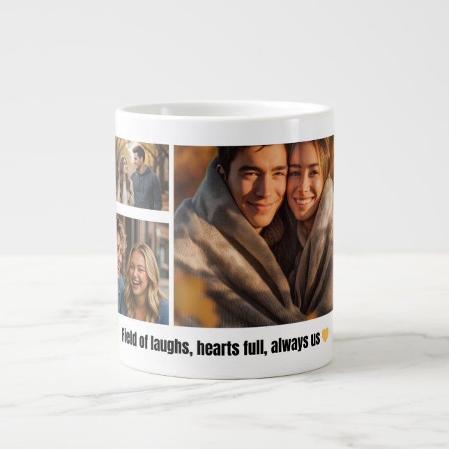 Personalized Photo Coffee Mug, Romantic Couple Gif Jumbo Mugg (Framsidan)