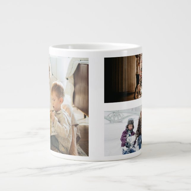 Personalized Photo Collage Jumbo Mugg (Framsidan)