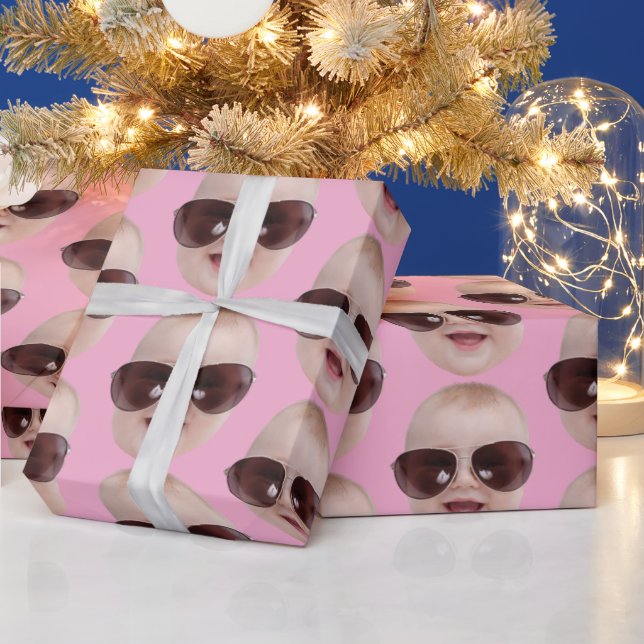 Personalized Photo Face  Gift, Birthday Christmas  Presentpapper (Helgdagar)