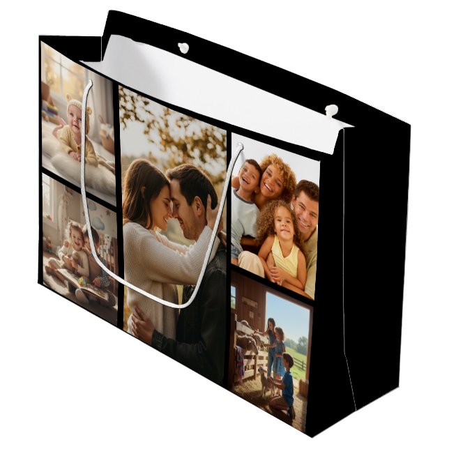Personalized Photo Gift Bag for Special Occasions (Framsidan Vinklad)