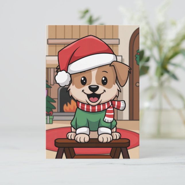 Personalized Photo Holiday Cards Tack Kort (Stående Fram)