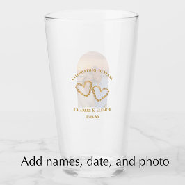 Personalized Photo Keepsake 50th Anniversary Gift Glaskopp
